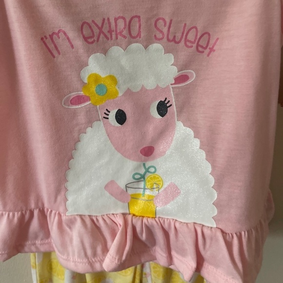 (NWT) Carter's Toddler Girl’s 3PC Sleepwear Set, 4T - Picture 3 of 8